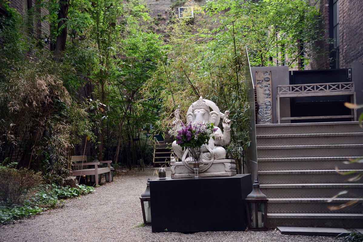 29 Statue Of Ganesha In A Small Garden On Crosby St Just North of Broome St In SoHo New York City